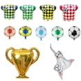 thumbnail image 1 of 11PCS Soccer Jersey Balloons Qatar 2022 World Football Tournament Cup Aluminum foil Balloons Decorations - Football Balloons for Qatar World Soccer Cu, 1 of 5