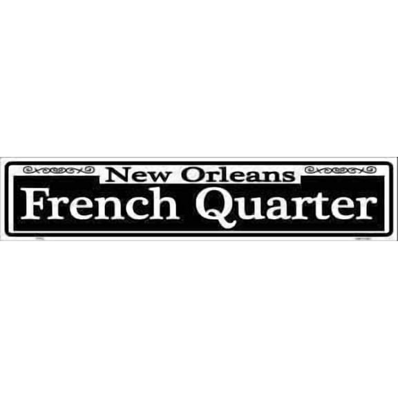Rustic Wooden Signs New Orleans French Quarter Metal Street Sign Wall Art Decor Kitchen Cafe Pub Decor Gift 4x16 INCH