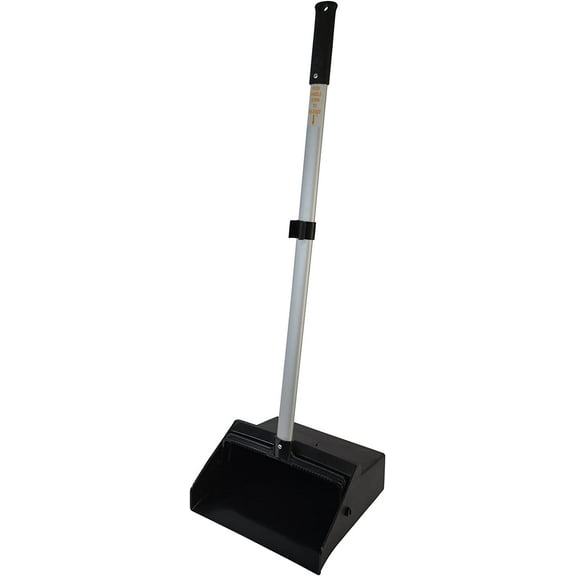 Janico 1085 Lobby Dustpan Upright, Aluminum Handle, 37” Length, Black