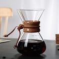 thumbnail image 6 of Glass Carafe Pour Over Coffee Dripper Reusable Filter 400ml No Filter, 6 of 6