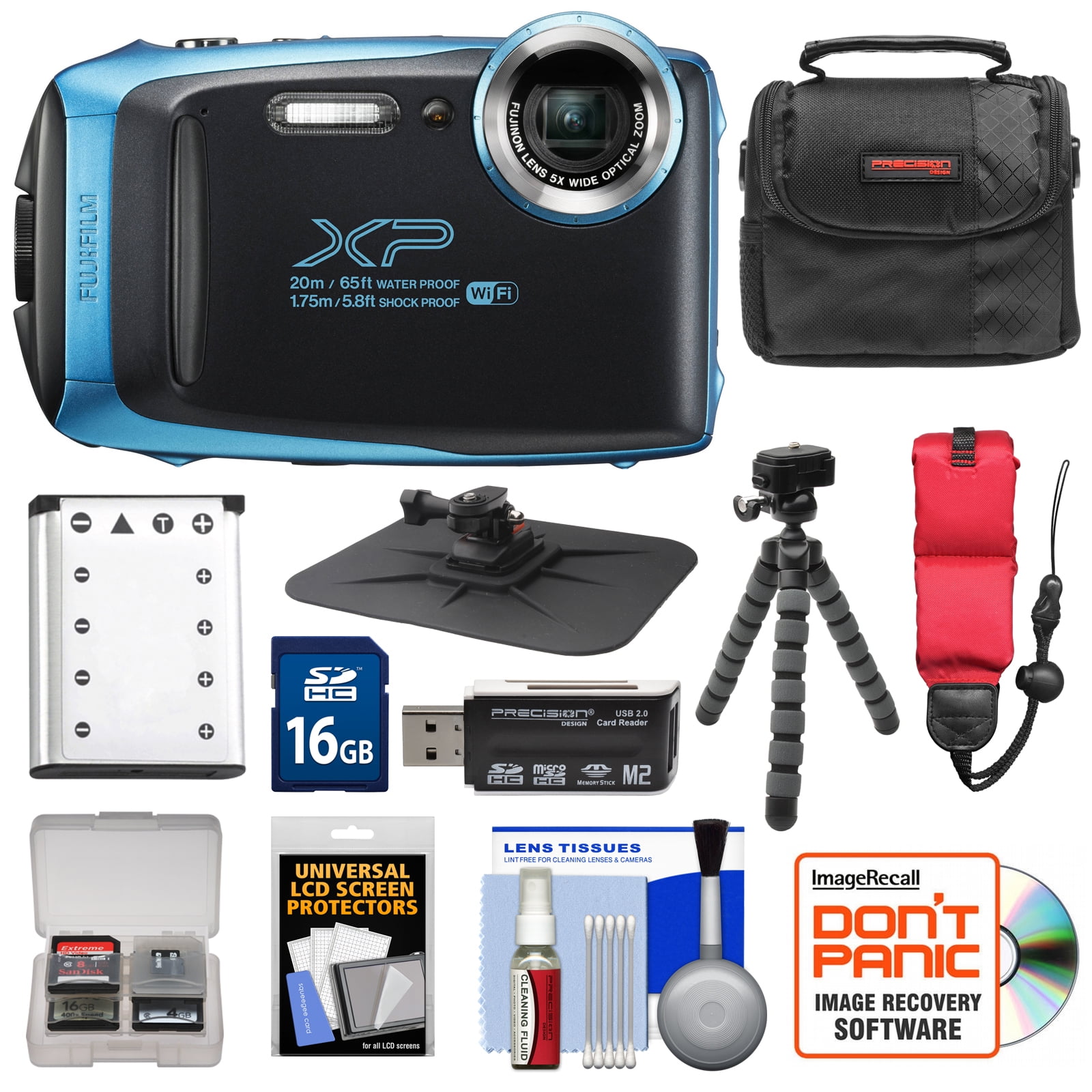 Fujifilm FinePix XP130 Shock & Waterproof WiFi Digital Camera (Sky