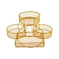 thumbnail image 3 of Cesta de frutas para encimera, frutero de varios niveles, organizador de almacenamiento para cocina, hogar Oro, 3 of 9