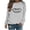 Gray, variant on Raeneomay Long Sleeve Shirts for Women Casual Winter Halloween Hoodless Round-Neck Loose Printed SweatShirts