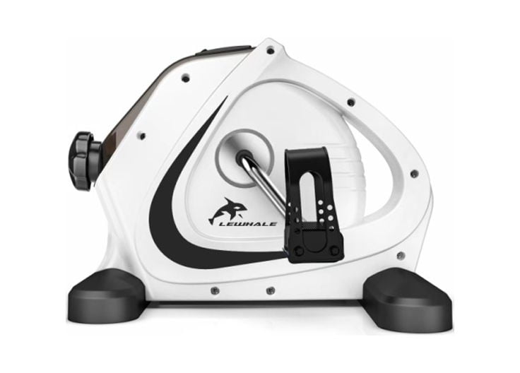 Lewhale Under Desk wm-mini-bike-white Pedal Exerciser Mini Trainer Bike