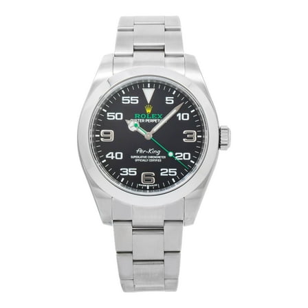Pre-Owned Rolex Air-King 116900 40MM Black Dial With Stainless Steel Oyster Bracelet
