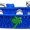 Blue, variant on Mirage Pet 633-24 PK10 Green Palm Tree Widget Dog Collar, Pink Ice Cream - Size 10