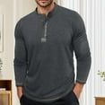 thumbnail image 2 of VJATTWR Shirts for Men Pullover Winter Thicken Thermal Travel Long Sleeve Casual Mens T-Shirts Round Neck Xl, 2 of 8