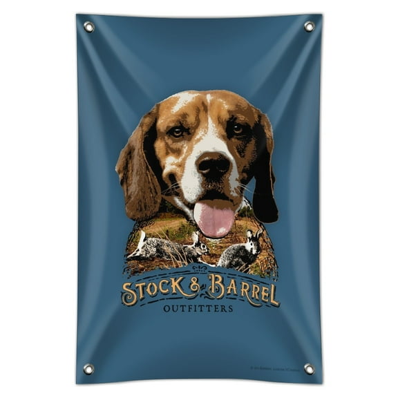 Stock and Barrel Outfitters Beagle Dog Rabbit Hunting Home Business Office Sign
