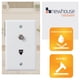thumbnail image 3 of Placa de pared Newhouse Hardware Combo para teléfono y vídeo, color blanco, 3 of 8