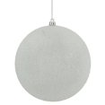 thumbnail image 1 of Vickerman N172411D 8 in. White Iced Ornament Ball, 1 of 1