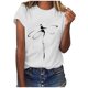 thumbnail image 1 of Puntoco - Camiseta holgada de manga corta con estampado informal a la moda para mujer Puntoco Puntoco-1165, 1 of 4