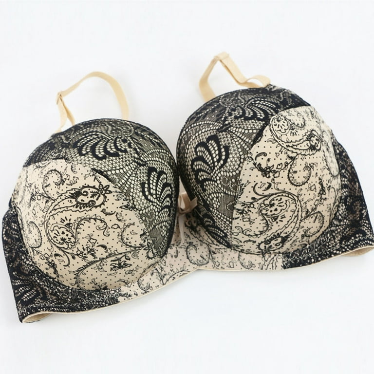 Embroidered Lace Underwire Push Up Bra Sexy Matching Bra And