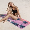 thumbnail image 6 of Bingfone Beach with Palm Trees Oversized 27.7x55 Inches Beach Towel, Super Absorbent Soft Plush Pool Towel, Bath Towel for Travel Sports Pool Swimming Bath Camping Yoga Girls Women Adults, 6 of 6