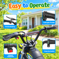 thumbnail image 5 of APEXWILL 36V Kids Electric Dirt Bike, Peak 750W Electric Motorcycle Ride on Dirt Bike for Kids Aged 5-12, 12 Miles Long Range, 3 Speed Modes, Twist Grip Throttle, Max 19 MPH, Blue, 5 of 9