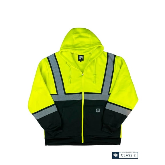 Buffalo Outdoors® Class 2 Hi Vis Reflective HD Safety Hoodie