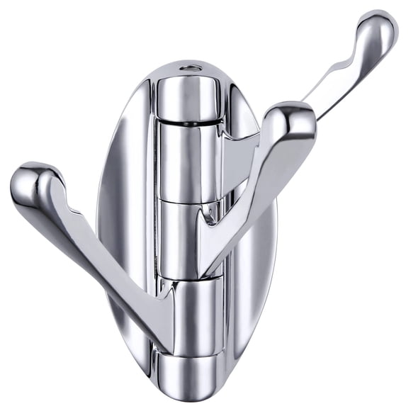Gancho de toalla de baño Simple en ángulo, gancho giratorio de Metal para toalla de mano para pared, percha plegable para bata y abrigo, cromado
