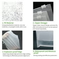 thumbnail image 1 of 50 Pcs Sacs en Plastique Transparent, Sacs Transparents Sacs en Cellophane avec Fermeture Éclair Double Face Transparent pour Meilleur Rangement et Transport, 1 of 7