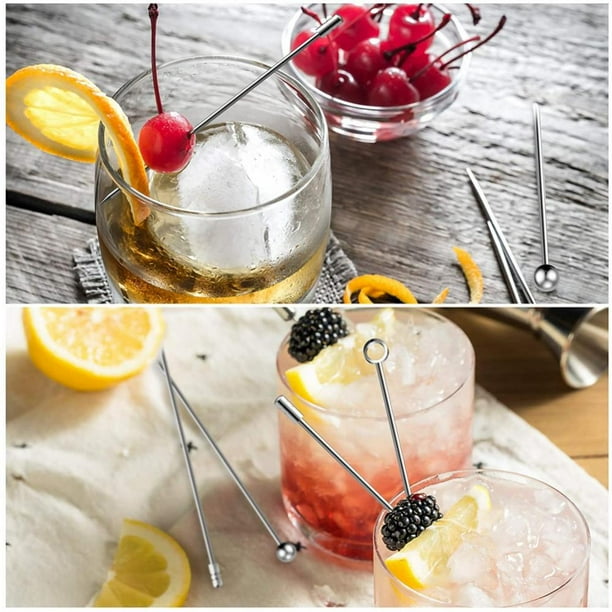 50 Pics à Cocktail Étoiles Dorées 14cm - Brochettes Décoratives Pour Apéritifs Et Fêtes