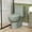 Green, variant on One-Piece Toilet,Powerful & Quiet Dual Flush Modern Toilet with Comfort Chair Seat,1.1/1.6 GPF,Black