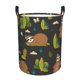 thumbnail image 1 of Balery Funny Sloths In The Forest Cesta de ropa redonda con asas, impermeable, independiente, para ropa, juguetes, dormitorio y familia-Medium, 1 of 6
