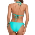 thumbnail image 6 of Asoul Women's Halter String Grandient Bikini Sets Two Piece Triangle Swimsuits High Cut Bathing Suits, 6 of 11