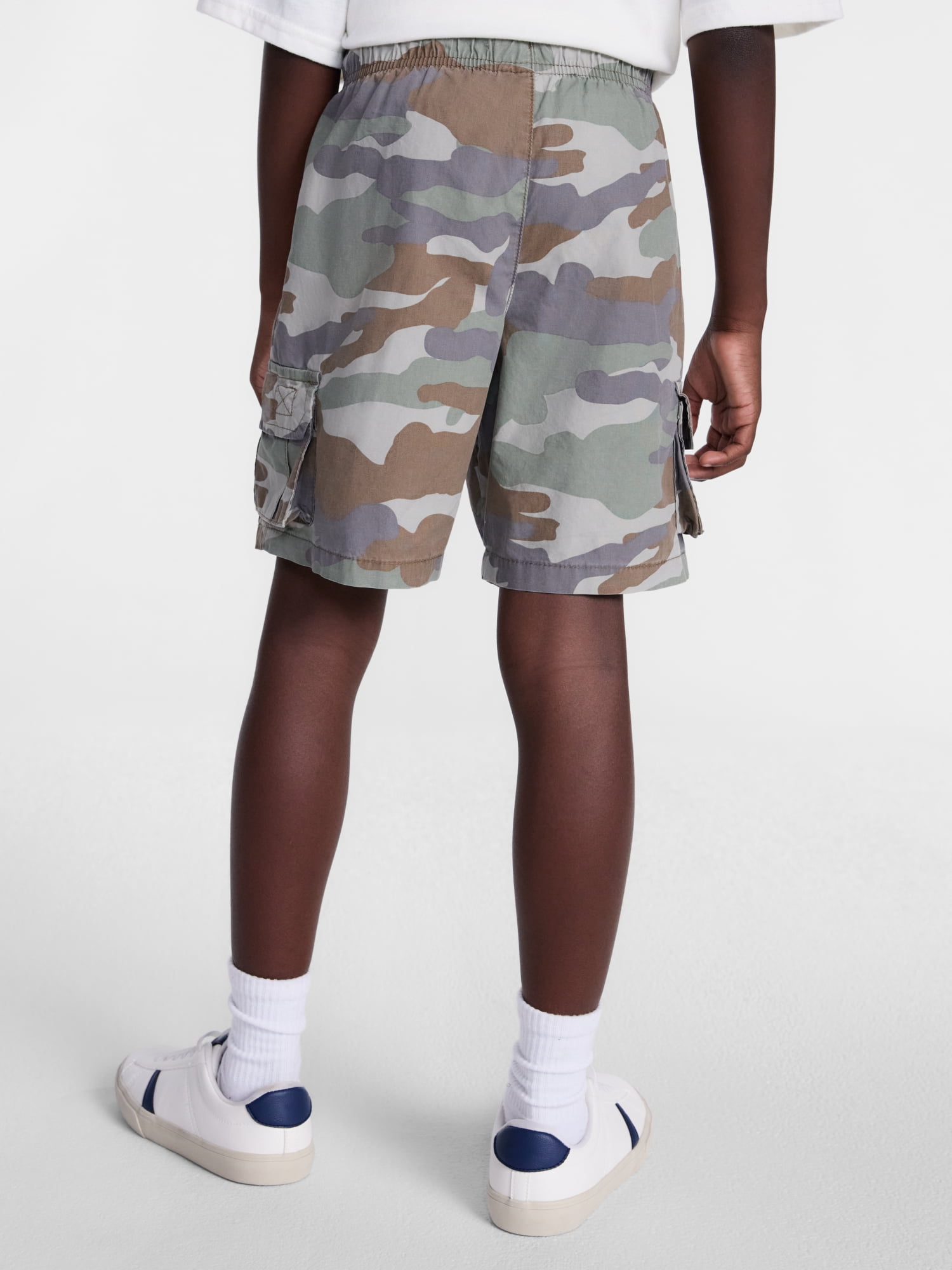Wonder Nation Boys Soft Cargo Shorts, Sizes XS-XXL & Husky