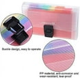 thumbnail image 2 of Nvzi 4 Pack Expanding File Folder, A6 13 Pockets Rainbow Document Organiser A6 Accordion Folder Receipt Organiser Wallet Case with Labels Index for Bills Cards Coupons 17.7 x 10.5 x 2.5cm, 2 of 5