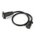 thumbnail image 3 of Peahefy Auto Towing Tools Trailer Towing Hitch Trailer Extension Cord 7 Way 3.5ft Double Prong Male Plug Connector RV Connecting, 3 of 8
