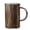 whitewash, variant on Glaze Finish Ceramic Mug 360ml Tall Coffee Tea Cup with Handle, Daily Hot Drink Comfort for Home Kitchen Use Every Day