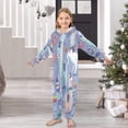 thumbnail image 6 of Soft Big Kids Onesie Pajamas Cozy Loose-Fit Jumpsuits for kids with Pockets for Christmas Lounge & Play Cute Animals in The Snow, 6 of 8