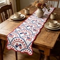 thumbnail image 4 of IROINID Table Runner Boho,Table Runner Decorations,Patriotic and Table Runner for 4th of July Decor, 4 of 7