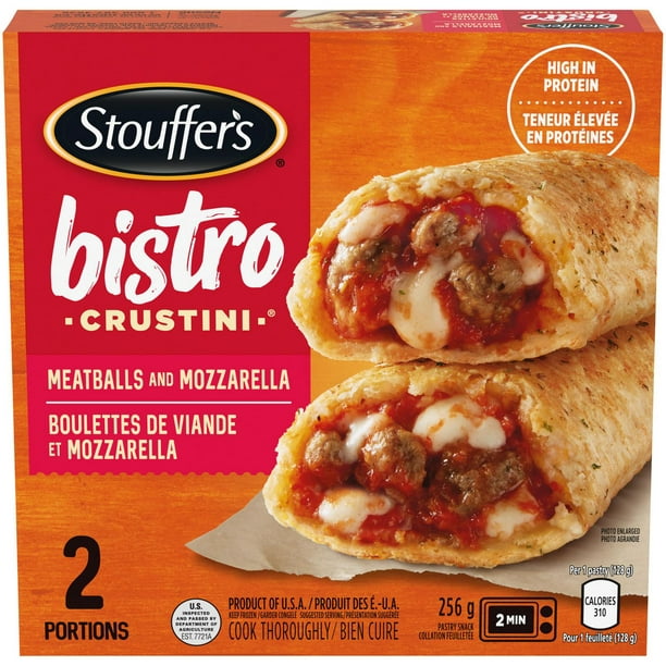STOUFFER'S Bistro Crustini Boulettes de viande et mozzarella 256 g