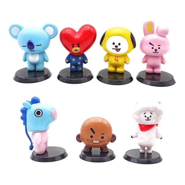 Paquete de 7 Figuras BTS BT21 6-8 cm