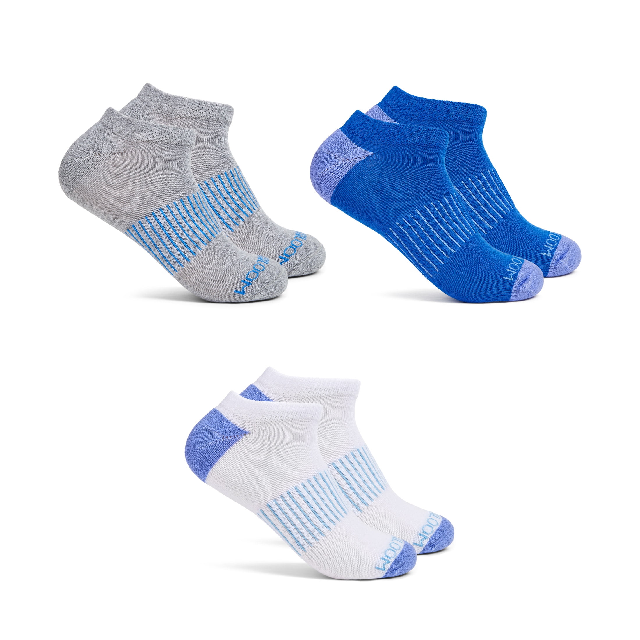 Fruit of the Loom Womens Value No-Show Socks, 3 Pack,Sock Sizes 4-10