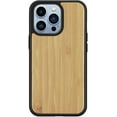 thumbnail image 2 of Solid Wood Phone Case for iPhone 13 Pro Max, Luxurious Natural Wood Grain Case with Drop Tested Shockproof Bumper and Camera Lens Protection Cover for iPhone 13 Pro Max (6.7) MW Bamboo, 2 of 9