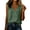 Blackish Green, variant on Womens Sleeveless Tops Dressy Cotton Linen Wrap Tank Tops Casual Summer Shirts V Neck Vacation Loose Blouses by Yigetop Beige L