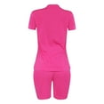 thumbnail image 5 of Women's 2 Piece Outfits Summer Printing Bodycon Short Pants Workout Sets, 5 of 7