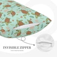 thumbnail image 3 of Uemuo Cute Sea Turtles Print Throw Pillow Case – Cozy & Soft Cushion Cover, Hypoallergenic Pillow Case for Sleeping, Perfect for Women with Envelope Closure-16"x24", 3 of 6