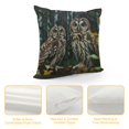 thumbnail image 4 of Orinice Owls Forest Wildlife Graphic Decorative Throw Pillow Cover for Home | Aesthetic Decor Pillowcase 1PC 12x12in, 4 of 5