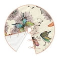 thumbnail image 3 of Bingfone Christmas Tree Skirt Mat Christmas Decoration Interior 48"-Flying Butterflies, 3 of 8