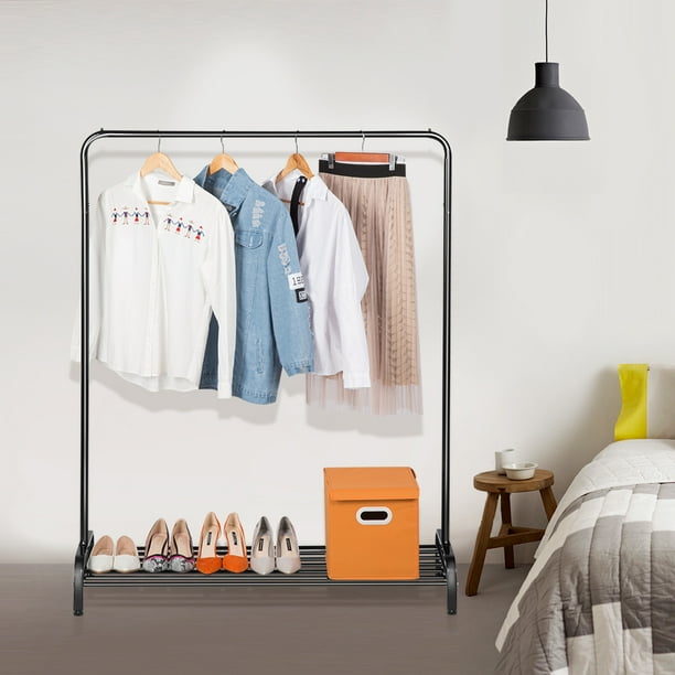 Shoes Rack Garment Rack Coat Rack, Simple AllMetal Free Standing