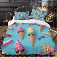 thumbnail image 3 of 3D Ice Cream Printed Comforter Cover Set Children Adult Unique Design Bedding Set Bedroom Decor,Twin (68"x86"), 3 of 5