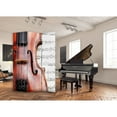thumbnail image 3 of Contemporary Lightweight 3 Panel Music Screen Room Divider With Two Different Finishes, 3 of 5