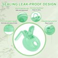 thumbnail image 3 of Uxcell 4 Pack Mason Jar Pour Spout Lid, Mason Jar Lids Wide Mouth Airtight Flip Cap Lids with Handle for Drinking Salad Dressing and Food Storing, Pink/Cyan, 3 of 6