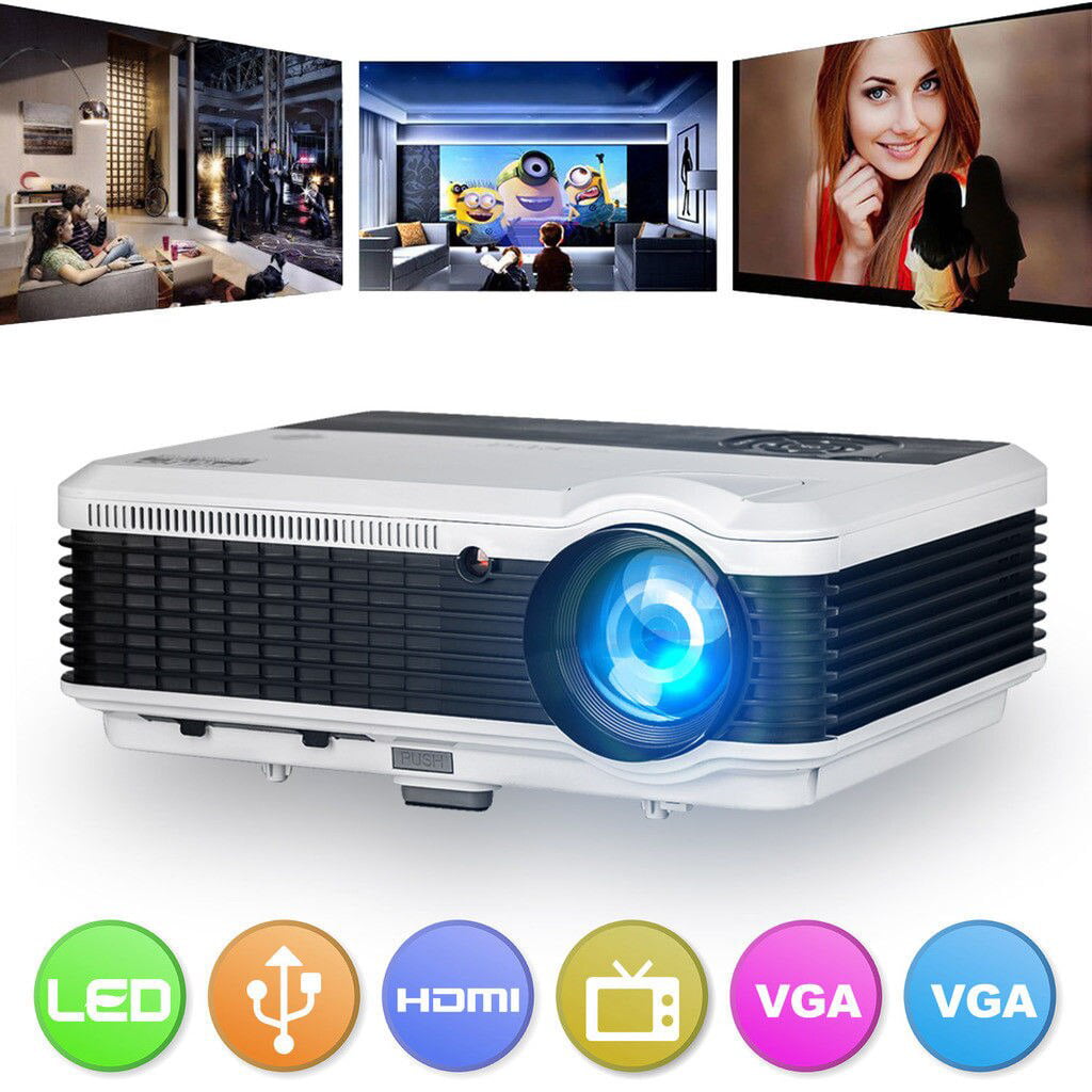 Mini LED Projector Home Cinema Theater HD Multimedia Vidieo USB TV Moive US