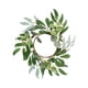 thumbnail image 2 of Corona artificial verde primaveral para decoración interior y exterior, 30x30 cm, decoración de plástico para pared o puerta para jardín, hogar, fiesta o chimenea., 2 of 7
