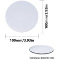 thumbnail image 4 of Sublimation Blanks White Coasters,20 Pcs 4 Inch Blank Round Rubber Soft Bar Coasters for Company Shop Bar Cafe Printing Photo Logo, 4 of 6