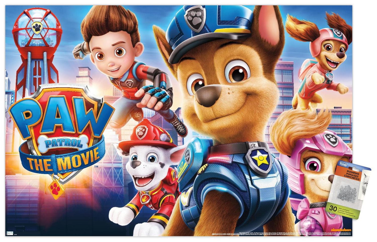 Nickelodeon Paw Patrol Movie - Theatrical Wall Poster, 22.375" x 34"