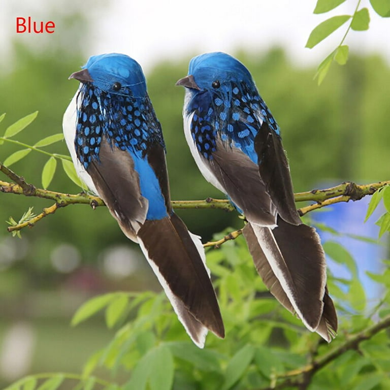 Fuwaxung 1Pcs 3D Fake Craft Birds Artificial Foam Feathers Birds Birthday  Party Decorations Home Garden Wedding Decoration 