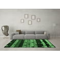 thumbnail image 3 of Ahgly Company Indoor Square Oriental Emerald Green Modern Area Rugs, 4' Square, 3 of 4